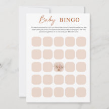 Boho Chic Minimalistisch Baby Showkarte