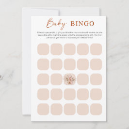 Boho Chic Minimalistisch Baby Showkarte Einladung