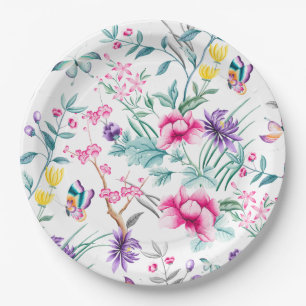 Boho Chic mit Blumen u. Pappteller