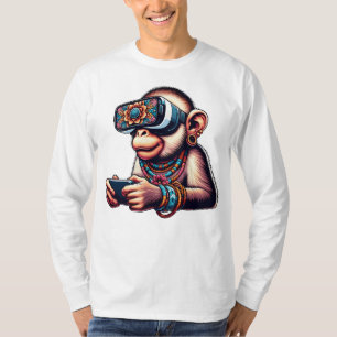 Boho Chic Monkey: Ein trendy, künstlerisches T-Shi T-Shirt