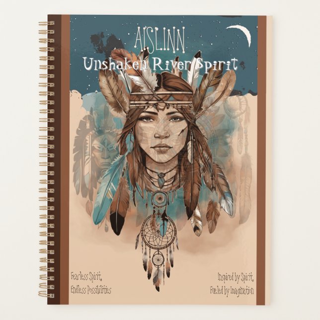 Boho Chic Native Spirit -Federn, Traumfänger Planer (Vorderseite)