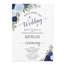 Boho Chic Navy & Dusty Blue Rose Elegante Hochzeit