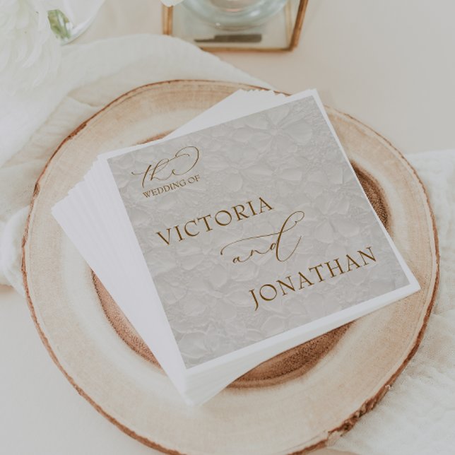 Boho Chic Neutral Brown Elegant Serviette (Von Creator hochgeladen)