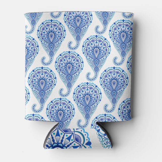Boho Chic Paisley Seamless Oriental Dosenkühler (Vorderseite)