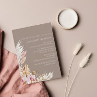 Boho Chic Pampas Grass Neutral Abschluss