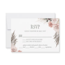 Boho Chic Pampas Grass Pink Sage Blumenhochzeit