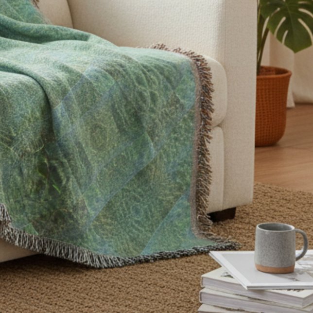 Boho Chic Patchwork Aquamarine Decke (Von Creator hochgeladen)