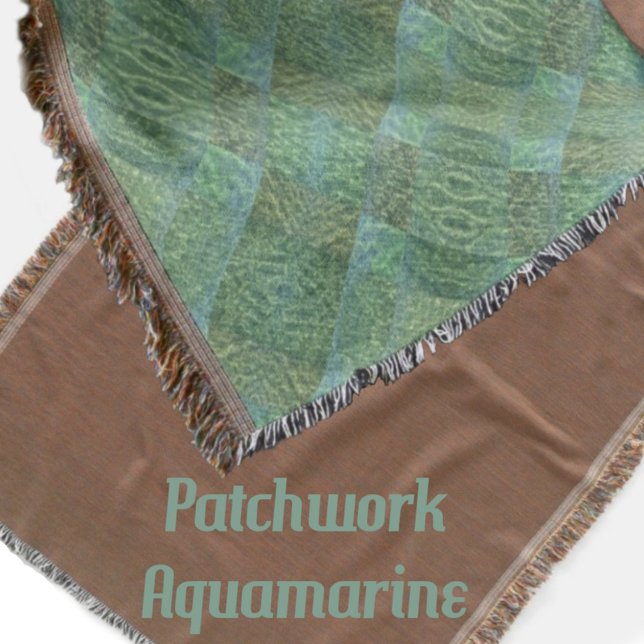 Boho Chic Patchwork Aquamarine Decke (Von Creator hochgeladen)