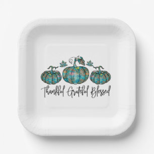 Boho Chic Pumpkin Pappteller
