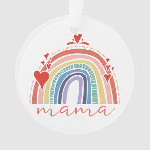 Boho Chic Rainbow Mama Weihnachtsfeiertage Dekorat Ornament