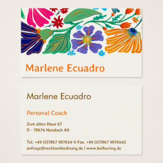 Boho Chic Retro Floral Handgemustertes Muster  