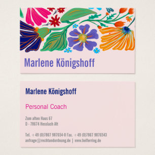 Boho Chic Retro Floral Handgemustertes Muster