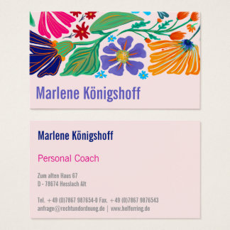 Boho Chic Retro Floral Handgemustertes Muster  