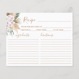 Boho Chic Rezept Card