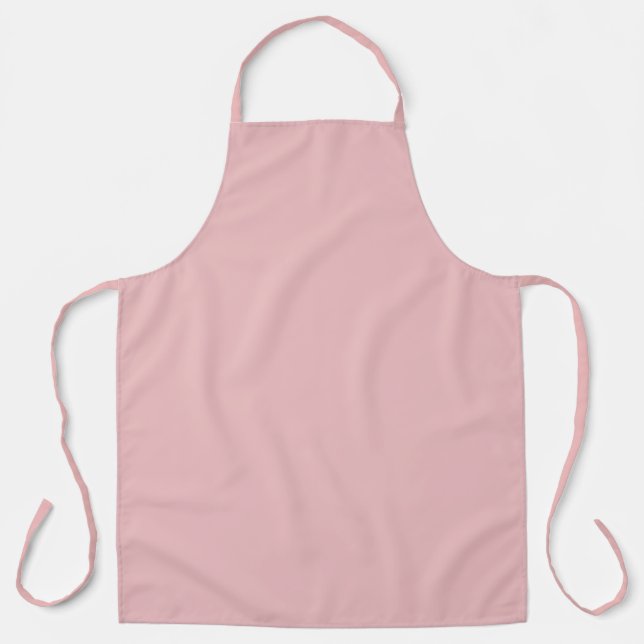 Boho Chic Rosa Einheitsfarbe Schürze (Vorderseite)