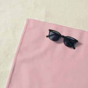 Boho Chic Rosa Uni-Farbe Strandtuch