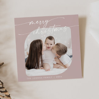 Boho Chic Rose Pink Foto Niedlich Weihnachten
