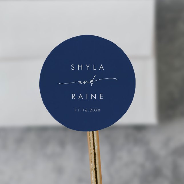 Boho Chic Royal Blue Names Umschlag Aufkleber (Von Creator hochgeladen)