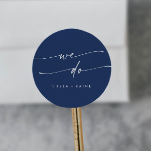 Boho Chic Royal Blue We Do Umschlag Aufkleber