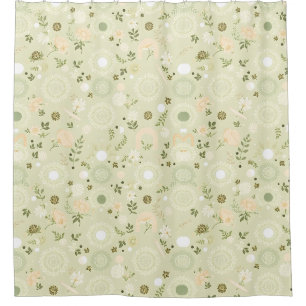 Boho Chic Sage Duschvorhang - Relaxen & Erden