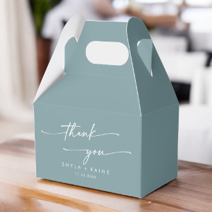 Boho Chic Seafoam Aquamarin Vielen Dank für Ihre H Geschenkschachtel