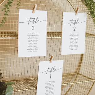 Boho Chic Silver Gray Hanging Seating Chart Einladung