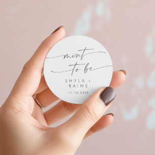 Boho Chic Silver Gray Minze zu sein Lieblingsaufkl Runder Aufkleber