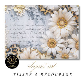 Boho Chic Sonnenblumen Blumen Decoupage Seidenpapier