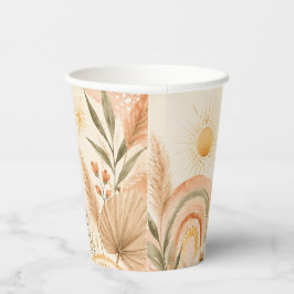 Boho Chic Sonnenschein-Papierbecher Pappbecher