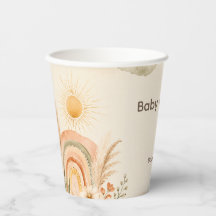 Boho Chic Sonnenschein-Papierbecher
