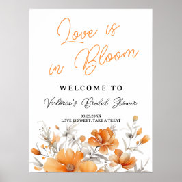 Boho Chic Terracotta Brautparty Willkommen Poster