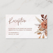 Boho Chic Terracotta Hochzeit im Herbst Empfang