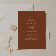 Boho Chic Terracotta Lässig Wedding