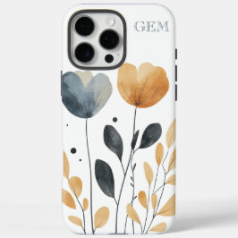 Boho Chic Trendy Watercolor Floral iPhone 16 Pro Max Hülle