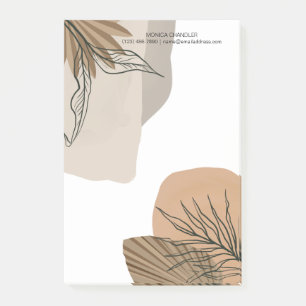 Boho Chic Tropical Monogram Post-it Klebezettel