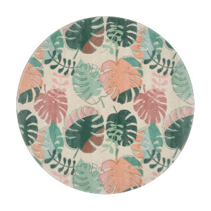 Boho Chic Tropical Monstera Pflanze Lover's Schneidebrett