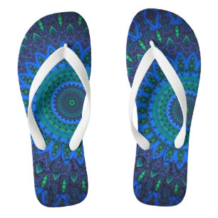 Boho-chic Tye Dye Flip Flops