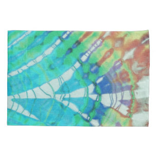 Boho Chic Vintag Aquamarin Brown Beach Batik Gefä Kissenbezug