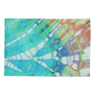 Boho Chic Vintage Türkis Braun Strand Batik Tie Dy Kissenbezug