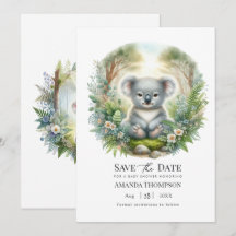 Boho-Chic-Wald-Koala-Baby-Party