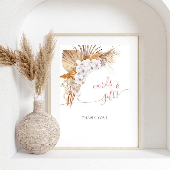 Boho Chic Watercolor Kinderduschkarten & Geschenke Poster (Von Creator hochgeladen)