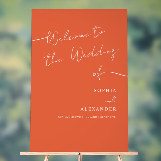 Boho Chic Wedding Acrylic Sign Welcome . Acrylschild (Neutral)