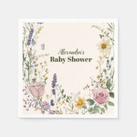 Boho Chic Wildblume Babydusche
