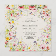 Boho Chic Wildblume Brautparty