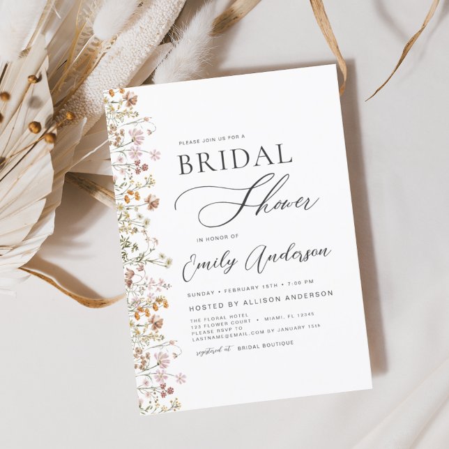 Boho Chic Wildblume Bridal Dusche Einladung (Von Creator hochgeladen)