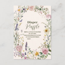 Boho Chic Wildblume Diapper Raffle