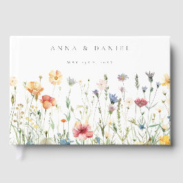 Boho-Chic-Wildflower-Hochzeit Gästebuch
