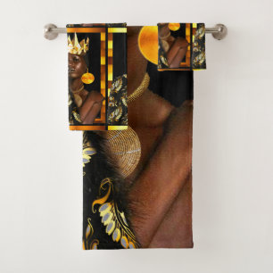 "Boho Chic with African Flair" Badetuch-Set Badhandtuch Set