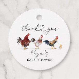 Boho Chicken Baby Dusche Geschenkanhänger