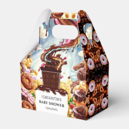 Boho Chocolate Baby Dusche Geschenkschachtel